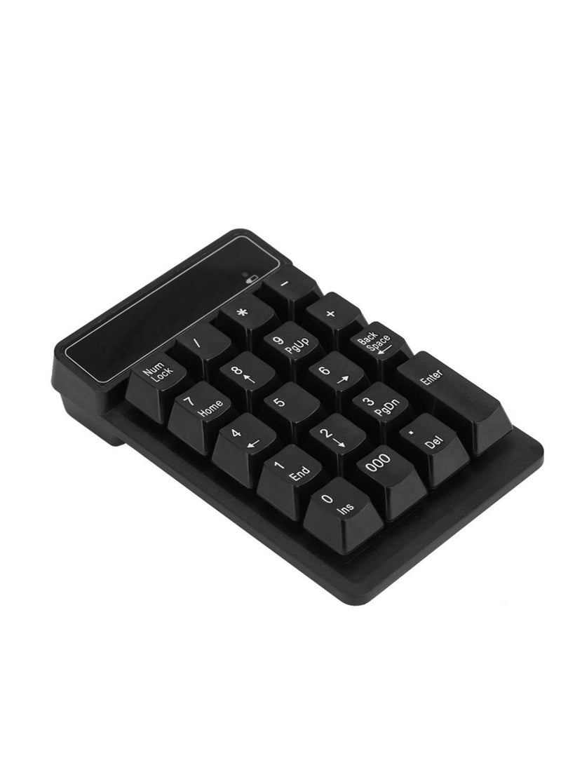 Bluetooth Numeric Keypad, Wireless 19-Keys Number pad, Portable Mini Accounting Multi-Function Number Keypad, with 10m Transmission Distance and 10 Million Clicks, for Laptop, Notebook Tablet - Image 1