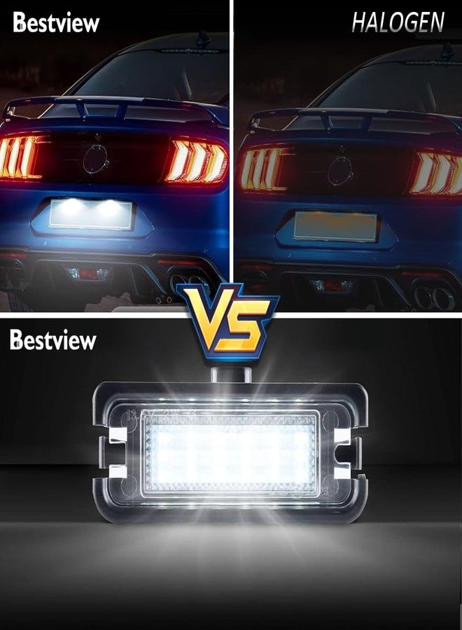 بست فيو مجموعة مصابيح لوحة ترخيص LED من Bestview لسيارة فورد موستانج 2015-2023، بديل لمصباح لوحة الترخيص الخلفي، 6000 كلفن أبيض ساطع، عبوة من قطعتين - Image 5
