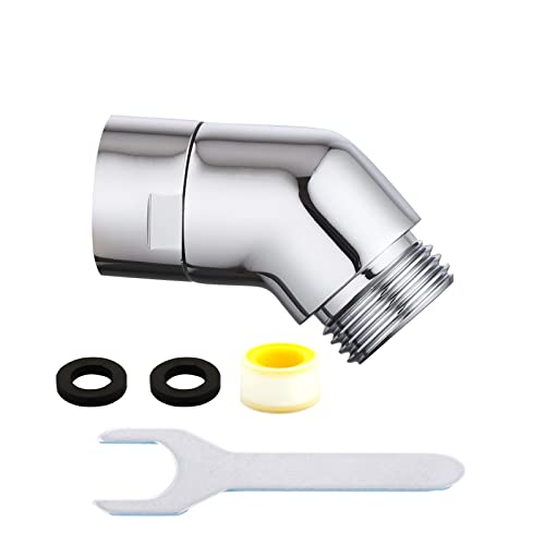 LUOFANT Shower Head Elbow Adapter, Shower Arm Elbow Adapter for Hand Showers and Wall-mounted Showers，Shower Arm Extension (135degree） - Image 1