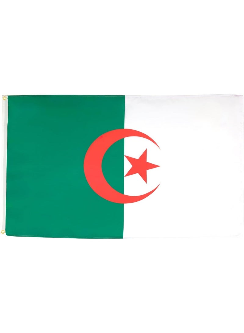 Algeria Flag 3×5 Ft – Polyester Banner with Grommets for Outdoor & FIFA World Cup 2026 Decor ⚽🇩🇿 - Image 1