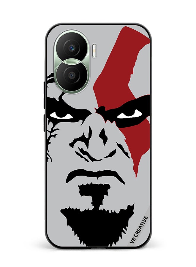 VR CREATIVE Protective Case Cover For Honor Play7T Pro Face God Of War Design Multicolour - Image 1