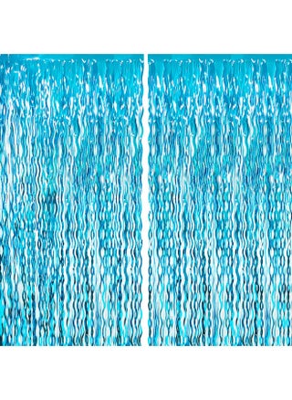 6.4 Ft X 7.8 Ft Metallic Tinsel Foil Fringe Curtains,Pack Of 2 Party Streamer Backdrop For Birthday,Graduation Decorations And New Year Eve (Wavy Light Blue) - pzsku/Z3FEC4F2E3B34C56FA82DZ/45/_/1733730549/b55fb576-f54f-4e67-b7a3-20670cae1071
