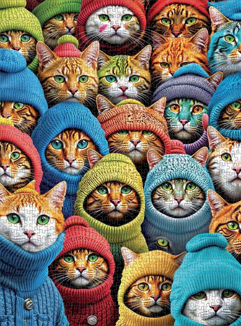 Cross & Glory - Whiskered World: A Kitty Kaleidoscope - Cat Jigsaw Puzzles for Adults, 1000 Piece Puzzle, Vibrant, Challenging & Detailed, Cat Puzzles - Image 5