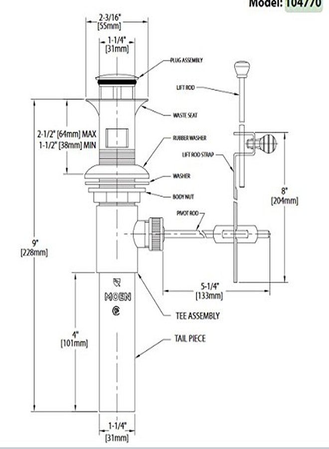 موين مجموعة نفايات تجارية منبثقة من موين 104770، كروم - Image 2