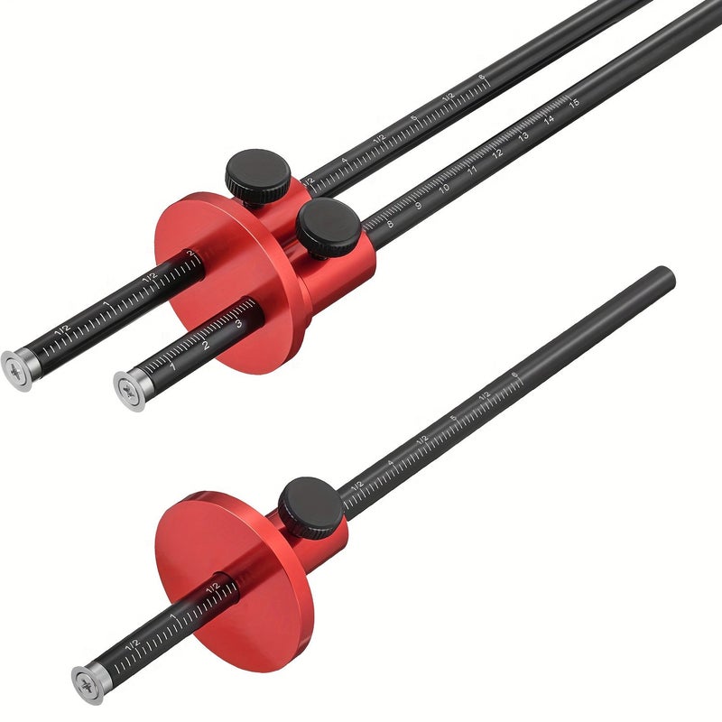 Professional Woodworking Marking Gauge Dual Scale Inch Mm Compatible With Table Saws Miter Gauges Ideal For Carpentry Furniture Making Cabinetry Durable Aluminum Construction Precision Measuring Tools 1 Set - Image 2