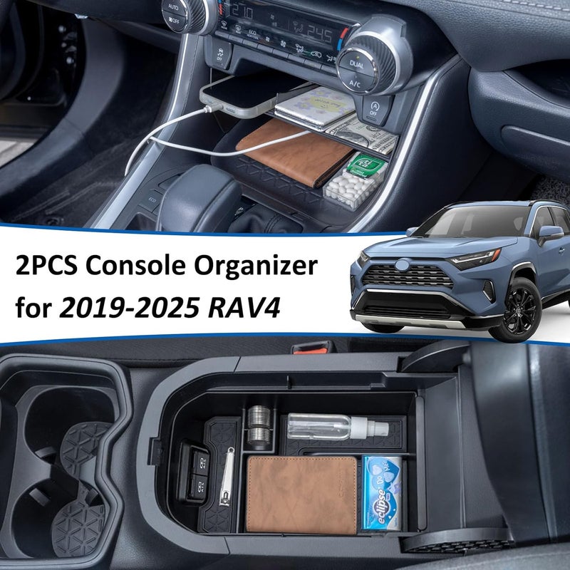 TOPINSTALL Console Organizer for Toyota RAV4 - Image 3