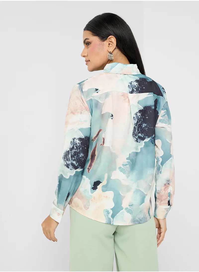 ايلا Floral Print Top