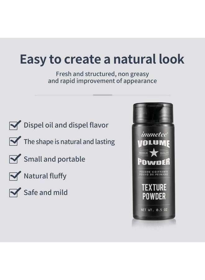 Immetee immetee Hair Volume Powder - Texture Styling for Men and Women, Light Control Natural Matte Look, Root Lifting 14g (0.5 oz)  - Image 3