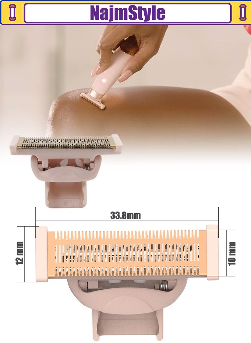 نجم ستايل 2 عبوة رأس ماكينة حلاقة بديلة متوافقة مع شفرات الحلاقة البديلة Finish Touch Flawless Nu Razor - Image 4