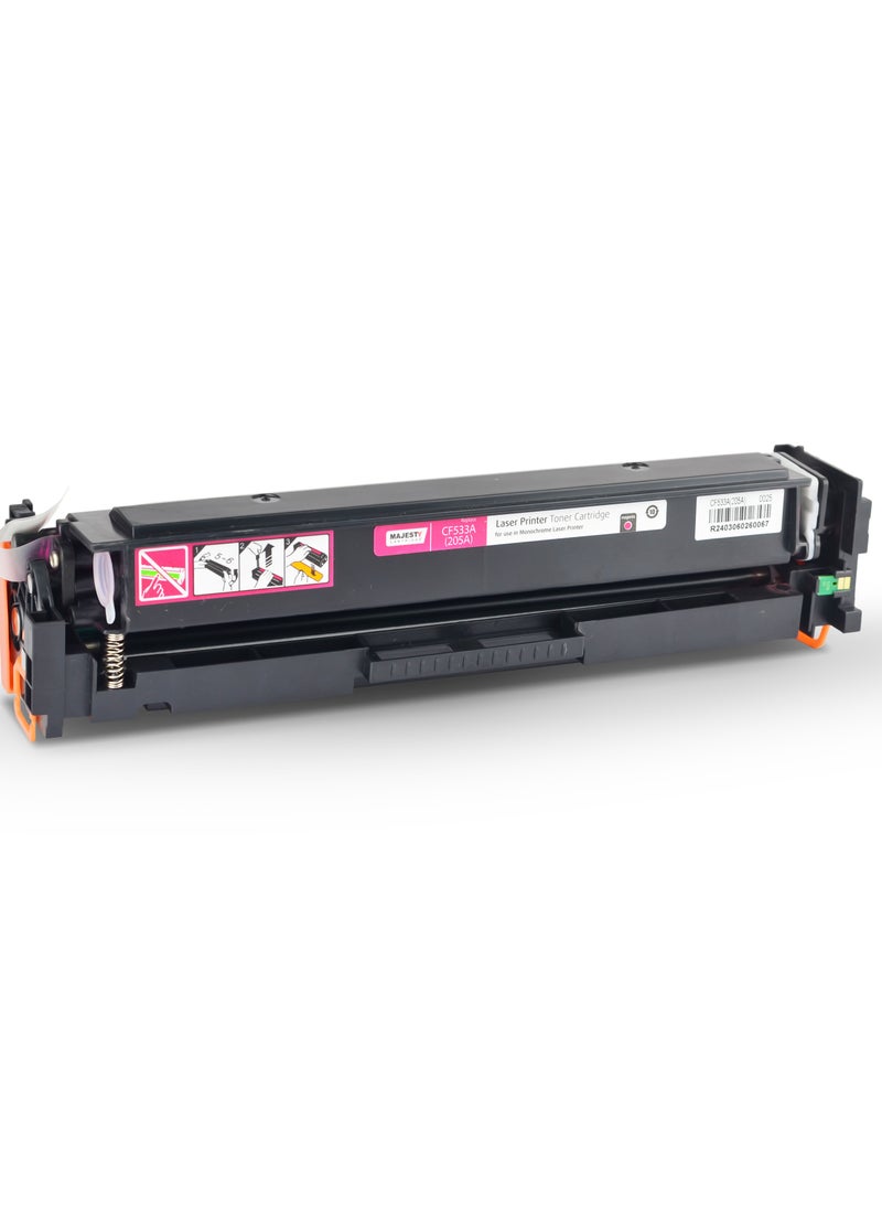 Majesty - 205A CF533A Toner Cartridge Compatible with Hn M181fw HP Laserjet Pro M154A M154NW Printer (Magenta Color Laserjet Pro MFP M180 M180n M180nw M180fw M181 M181a) - Image 1