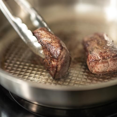Fissler Original-Profi Collection Stainless Steel11 Inch Frying Pan — Made in Germany, Novogrill® Searing Surface, Induction Ready, Oven Safe - Image 3