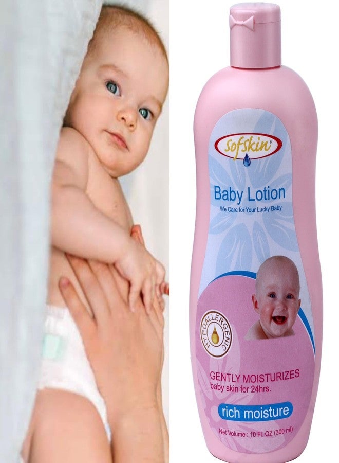 SOFSKIN (American Brand) Baby Lotion (Perfumed) Pure & Safe, pH 5.5 No Skin Allergy - Large Pack of 300 ml - Suitable for Adults Also - Image 1