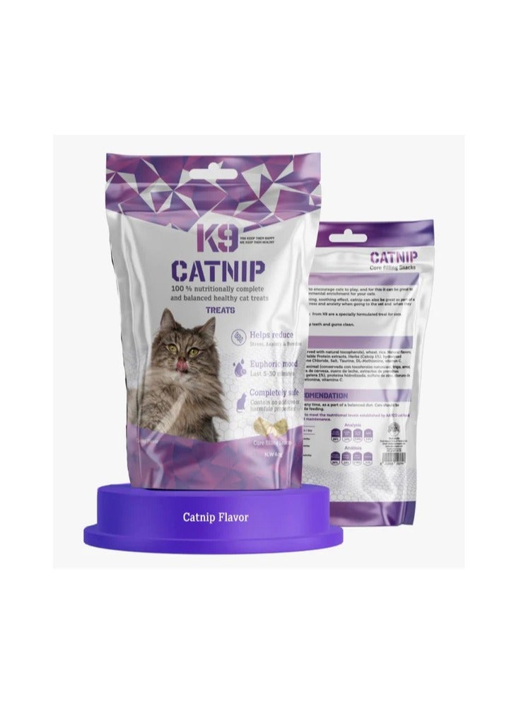 K9 Catnip Treats for Cats – 60g | Tasty & Fun Cat Snacks | Promotes Playfulness & Healthy Snacking