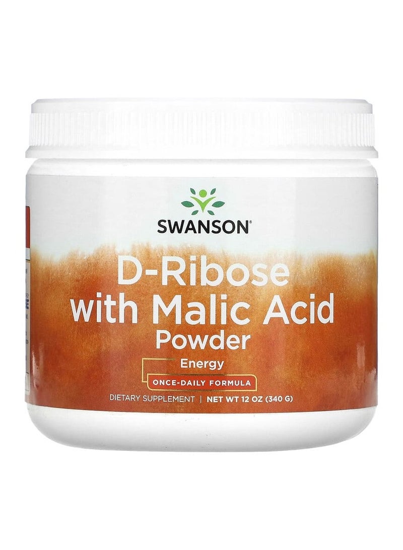 D-Ribose With Malic Acid Powder 12 oz 340 g