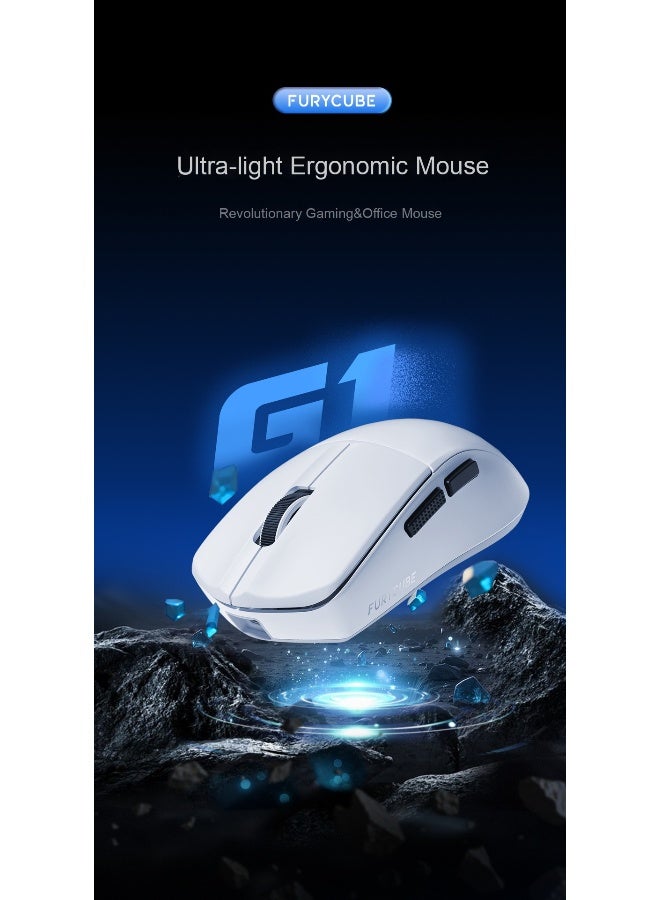 مكعب غاضب فأرة FURYCUBE G1 اللاسلكية ثلاثية الوضع خفيفة الوزن - Image 2