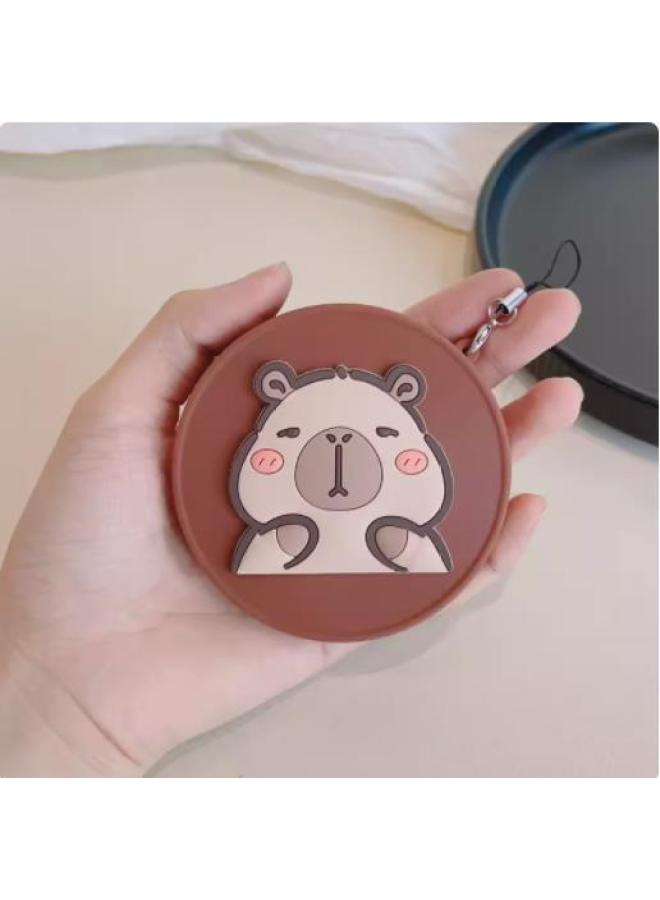 Suitable For Fuji Polaroid Instax Mini 99 Special Polaroid Silicone Lens Cover Cartoon With Anti-Lost Rope-Color:Brown Cover-capibala  - Image 1