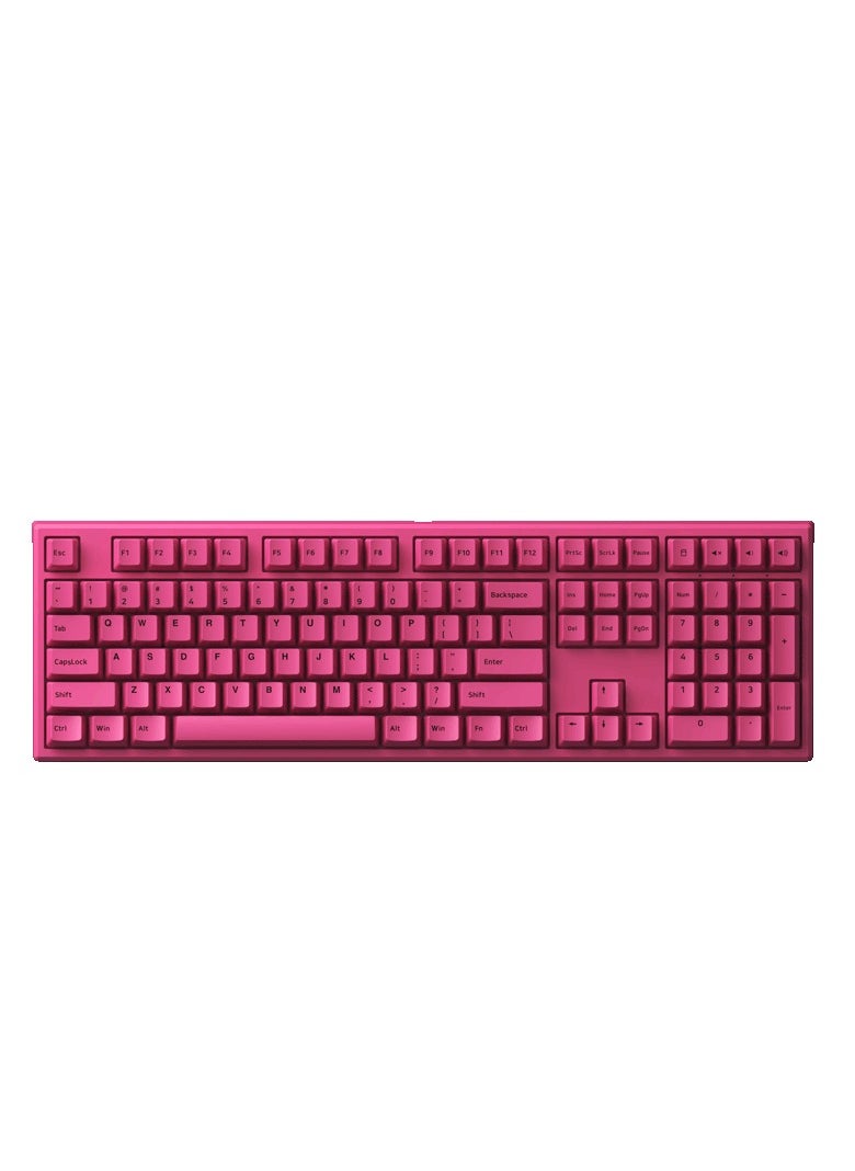AKKO AKKO MonsGeek MG108B Rose Red Multi-Mode Wireless Keyboard - Cream Blue Pro  - Image 1