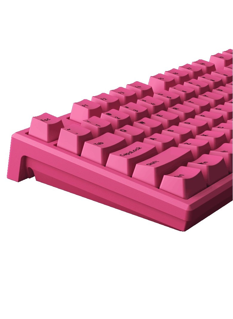 AKKO AKKO MonsGeek MG108B Rose Red Multi-Mode Wireless Keyboard - Cream Blue Pro  - Image 5