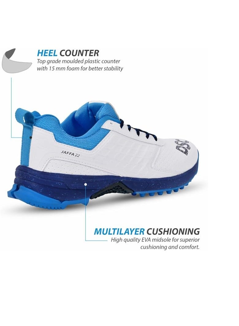 DSC Jaffa 22 Cricket Shoes| Size: 12UK/13US/46EU | For Mens & Boys | Material: Mesh | Breathable Mesh | Non-Slip Sole for Improved Durability for Stability - Image 2