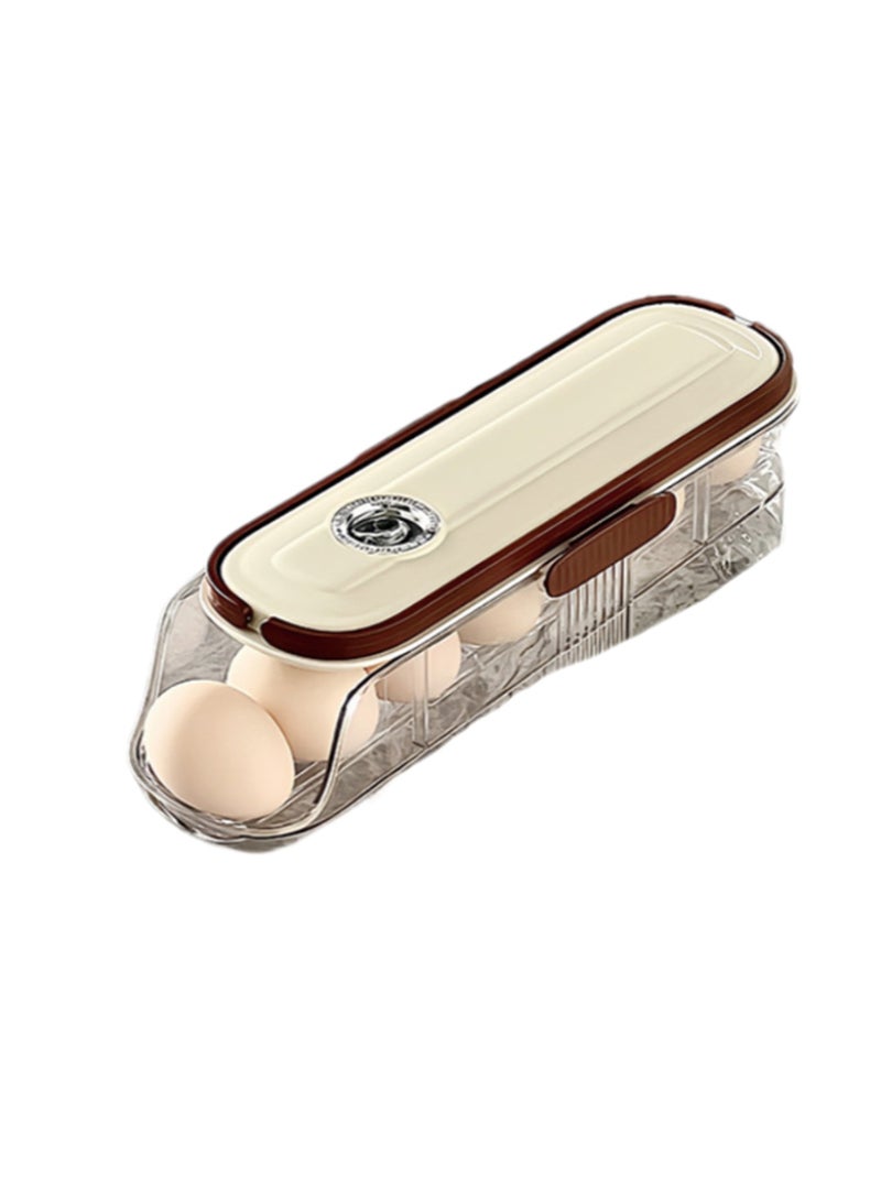 Single Row - Single Layer, Side Door Storage, Egg Storage Box Storage Container, Suitable For Refrigerator Door, Saving Space - Image 1