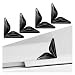Tuxihapp 4PCS Car Door Edge Guards Protectors SelfAdhesive Car Side Door Corner Protector AntiCollision Trim Sticker AntiRub Vehicle Exterior Decorative Accessory for Cars Trucks SUVs Black - Image 2