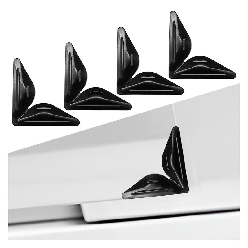 Tuxihapp 4PCS Car Door Edge Guards Protectors SelfAdhesive Car Side Door Corner Protector AntiCollision Trim Sticker AntiRub Vehicle Exterior Decorative Accessory for Cars Trucks SUVs Black - Image 3
