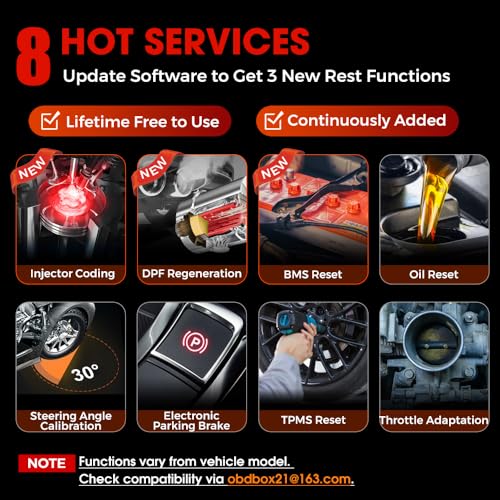 Launch CRP129E Elite 2024 OBD2 Scanner, 8 Reset Oil/EPB/TPMS/SAS/BMS/Throttle/DPF Reset, Injector Coding, ABS SRS Transmission Engine Code Reader, Lifetime F-Ree Update Diagnostic Scan Tool, Auto VIN - Image 3