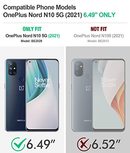 Poetic Guardian Series Case Designed for OnePlus Nord N10 5G, Full-Body Hybrid Shockproof Bumper Cover with Built-in-Screen Protector, Black - Image 2