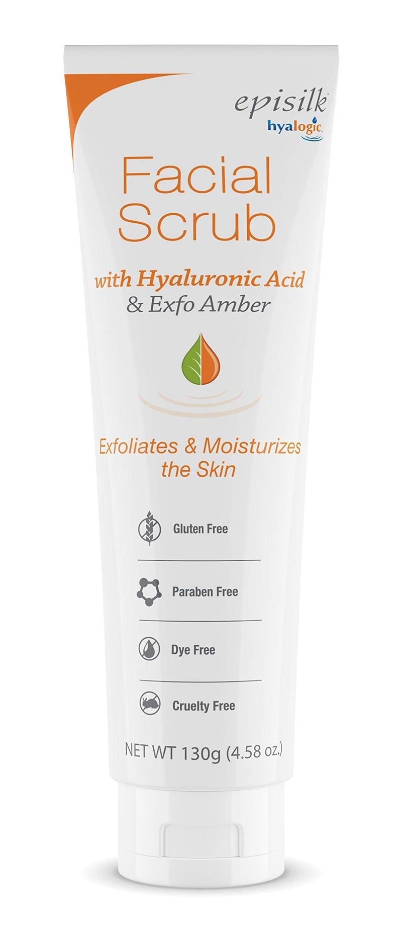 Hyalogic Episilk Facial Scrub Amazing Face Exfoliator for Daily Cleansing Face Scrub with Exfo Amber HA for Gentle Exfoliation Exfoliating Face Wash to Enhance Your Skin Care Routine 130g