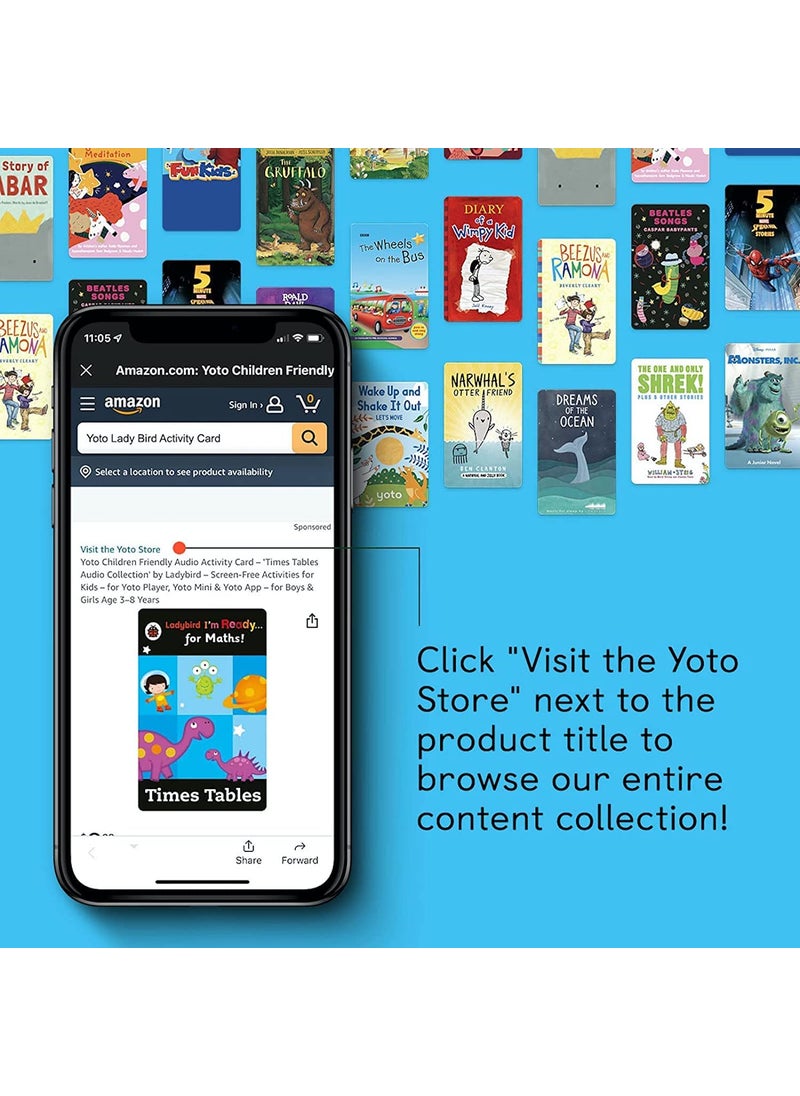 YOTO Yoto Disney Pixar Classics: My First Bedtime Storybook – Kids Audio Card for Use with Player & Mini All-in-1 Audio Device, Screen-Free Listening with Relaxing Tales for Sleep & Naptime, Ages 2+  - Image 4