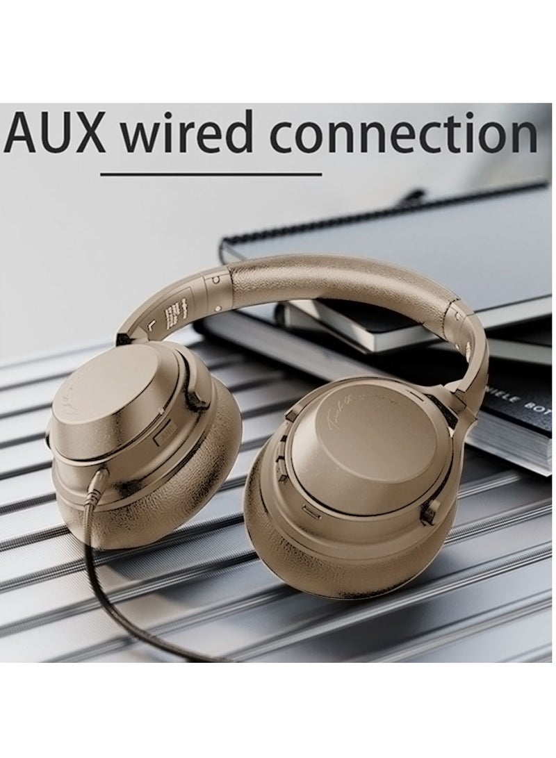 فينجر تايم سماعة رأس لاسلكية بتقنية البلوتوث ANC، تعمل على تقليل الضوضاء النشطة فوق الأذن، لأجهزة الكمبيوتر المحمولة واللوحية والألعاب الإلكترونية - Image 3