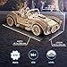 UGEARS Drift Cobra Racing Car Puzzle Wooden 3D Puzzles for Adults to Build with Powerful Spring Motor Wood Mechanical Models Building Kit Retro Hobbies for Men 370 Pcs - Image 4
