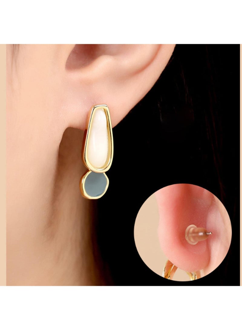 Sweet seven 300 Pcs Ear Patches Earring Protectors Ear Lobe Support Patches Heavy Earrings Stabilizers Large Earrings Lift Patches Long-Time Wearing Earrings - Image 3