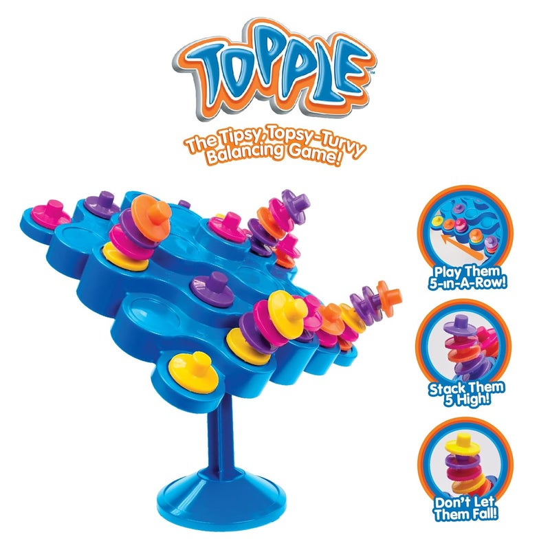 Funskool Original Topple, Strategy Game, Board Game for Kids, Adults, Families, Educational, Fun, 2 to 4 Players, Family Fun, Learning Activity Toy for Childrens, Gift Set for Kid, Ages 6+ Years - Image 3