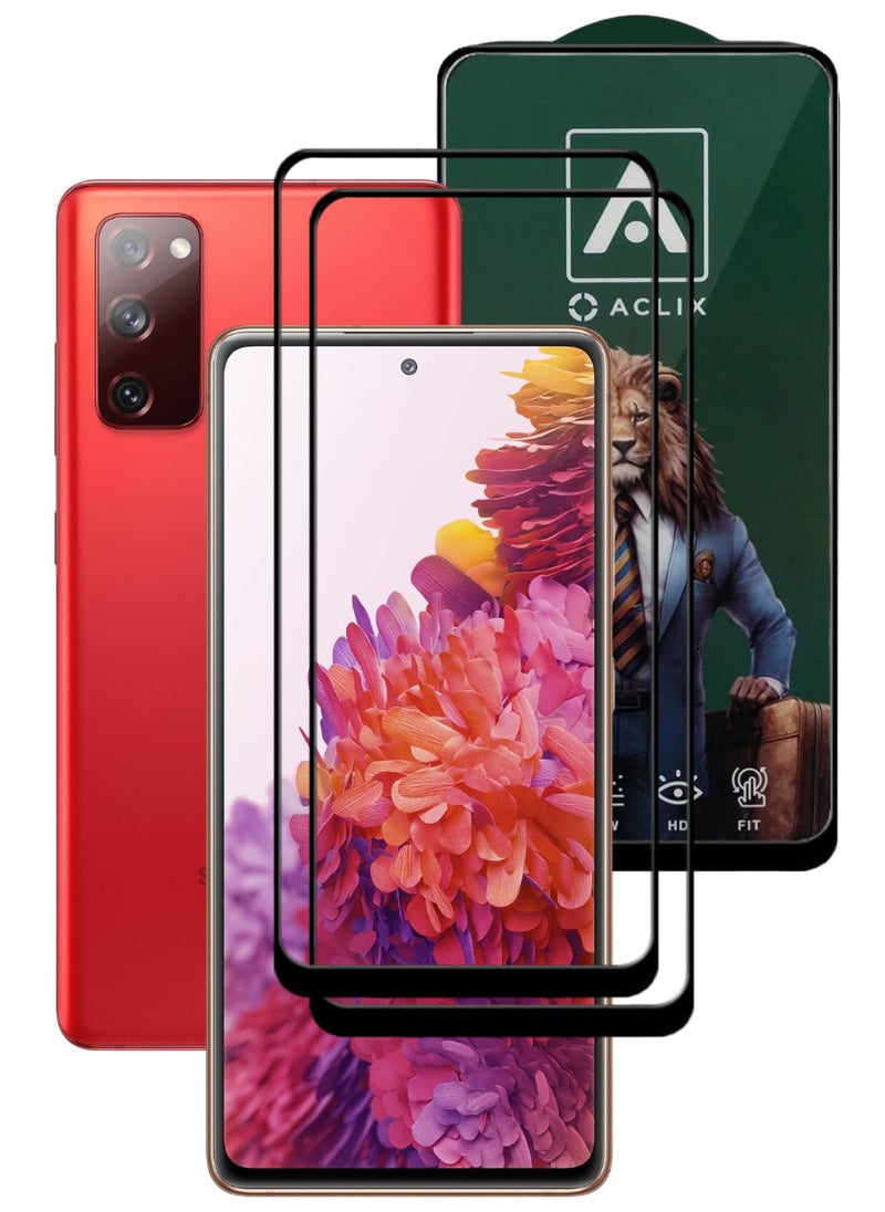 ACLIX 2 Pieces Antistatic ESD Dustproof Premium Quality High Definition Tempered Glass Screen Protector Designed For Samsung Galaxy S20 FE - Image 1