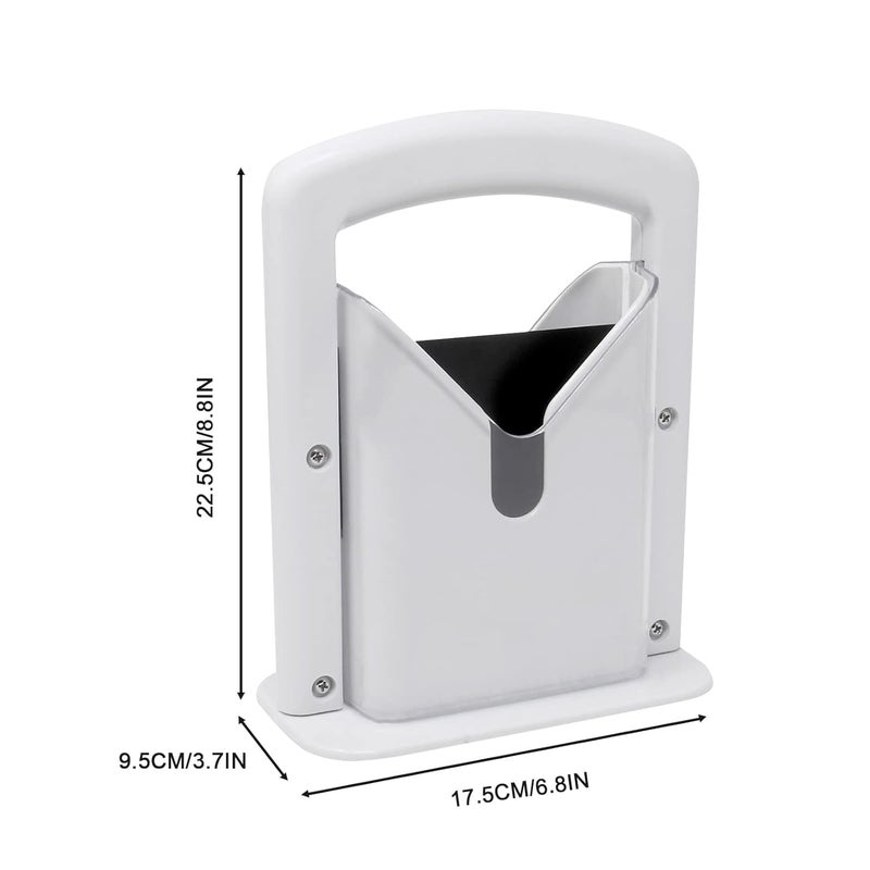 Sevia Guillotine Style Bagel Slicer with Safety Shield Sharp Serrated Stainless Steel Blade for Cutting Bagels Fits Bagels up to 2 Thick and 45 Diameter - Image 2