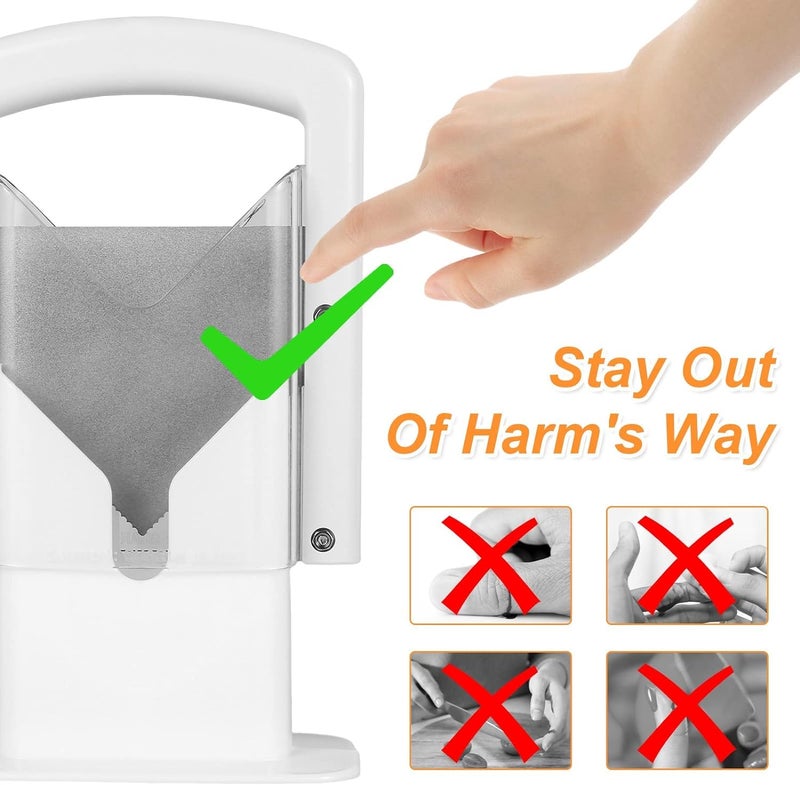 Sevia Guillotine Style Bagel Slicer with Safety Shield Sharp Serrated Stainless Steel Blade for Cutting Bagels Fits Bagels up to 2 Thick and 45 Diameter - Image 4