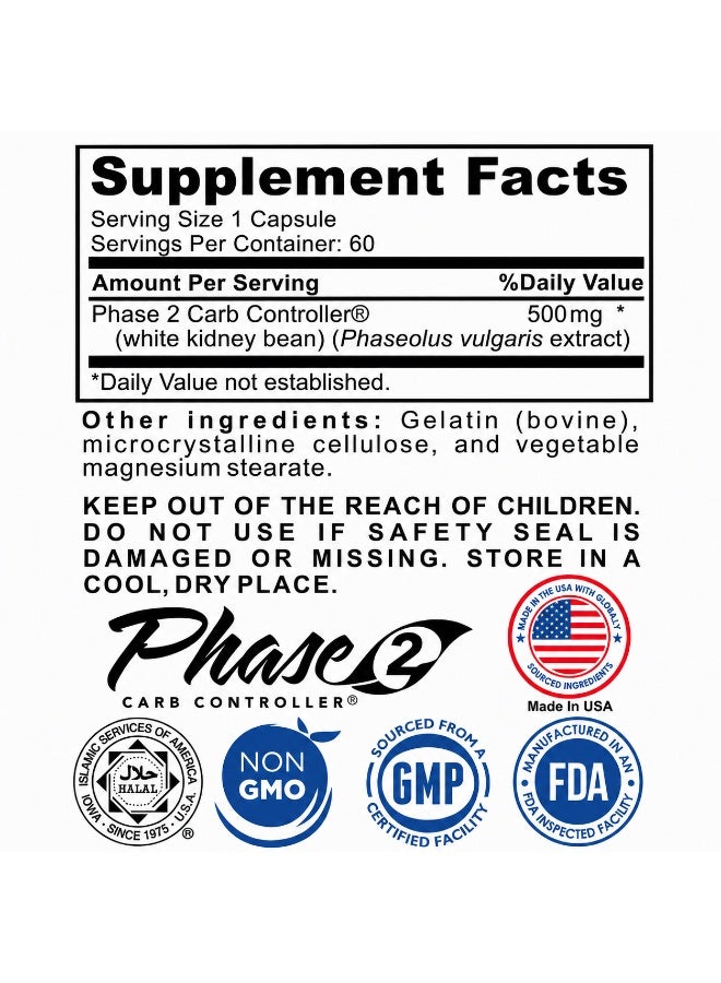 DR.FITNESS White Kidney Bean Extract 60 Capsules - Starch Blocker - Weight Loss - Energy - Image 3