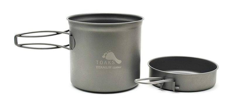 TOAKS Titanium 1100ml Pot with Pan - Image 2