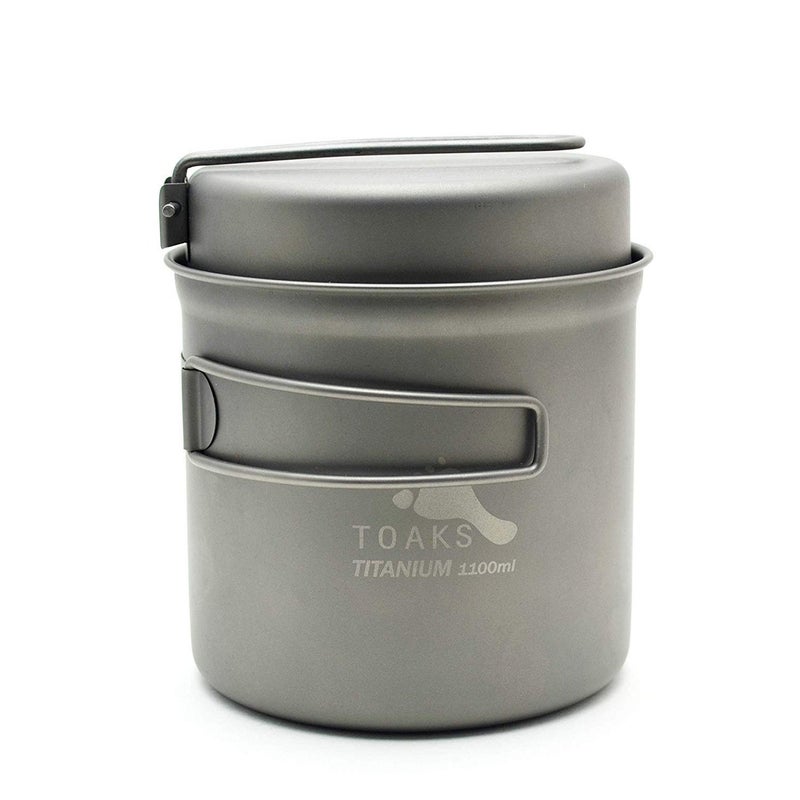 TOAKS Titanium 1100ml Pot with Pan - Image 1
