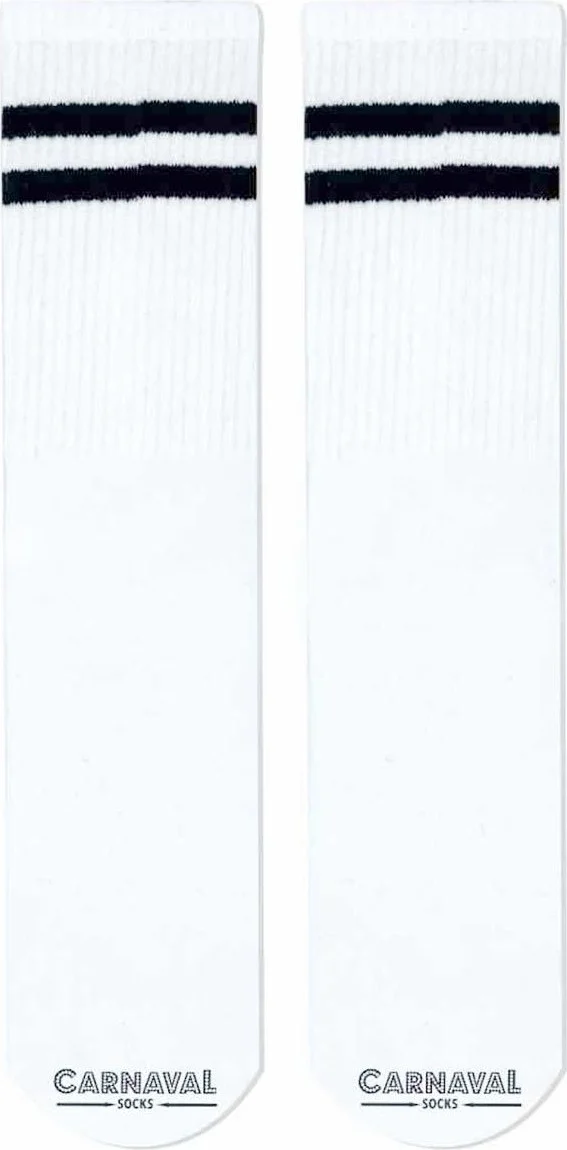 Carnaval Socks Black Double Stripe Back Ankle Sports Socks