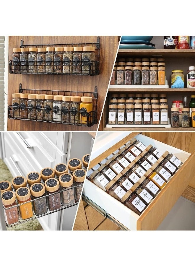 FALMER - 120ml Glass Storage Jars Set, Set of 24 Borosilicate Glass Container Storage Jars with Lid, Glass Storage Jars Set with 60 Labels, Pen, Brush and Silicone Funnel - Image 1