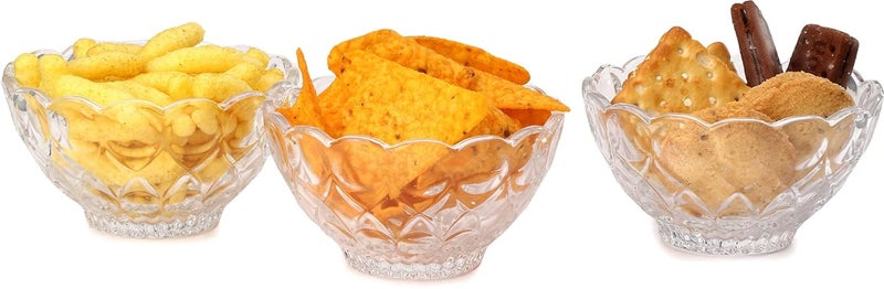 Afast Multipurpose Tableware Snackveritable Serving Bowl Set of 345 215 Ml Clear - Image 3