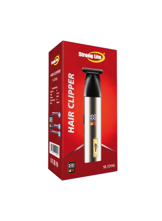 سترونج لايت ماكينة حلاقة الشعر الممتازة Strong Lite SL220G بشاشة رقمية وعمر بطارية طويل. - Image 2