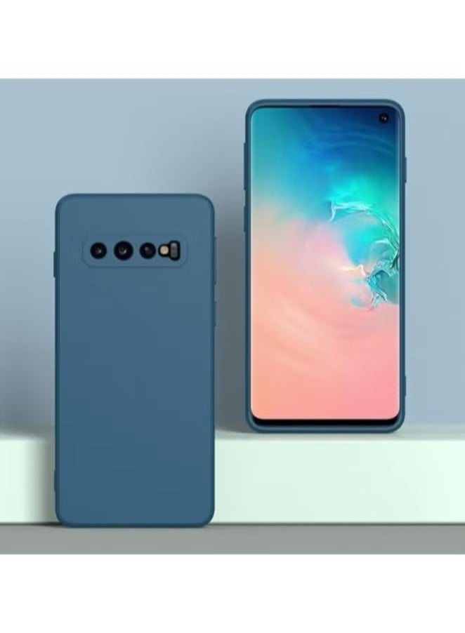 ELTRAZONE Slim Fit Soft TPU Case for Samsung Galaxy S10 Plus – Flexible Silicone Back Cover with Shockproof Protection, Matte Finish for Anti-Fingerprint and Scratch Resistance, Lightweight and Durable Design in Blue - Image 2