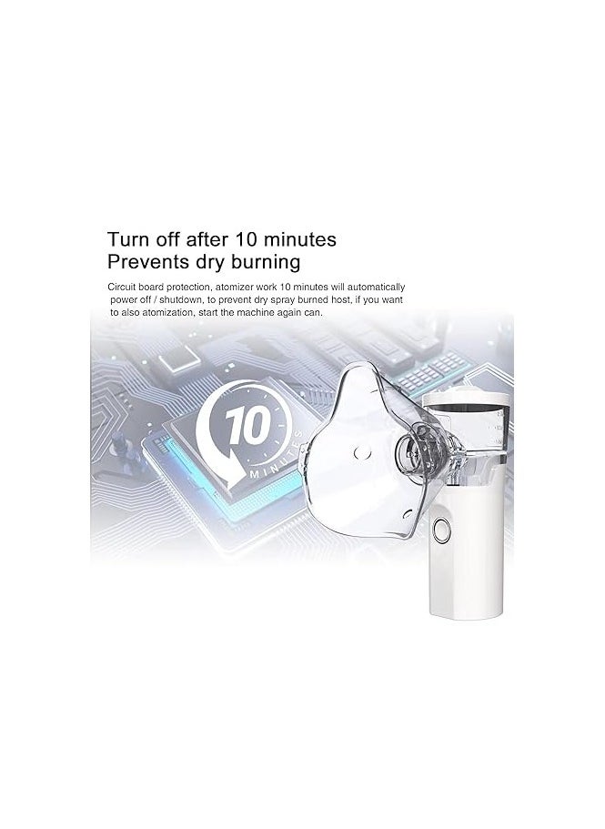 Dr.isla Portable Mesh Nebulizer, Rechargeable Nebulizer for Adults/Kids/Baby,15ml Handheld Mesh Nebulizer for Breathing Problem, Ultrasonic Nebulizer for Travel/Home/Office Use.
