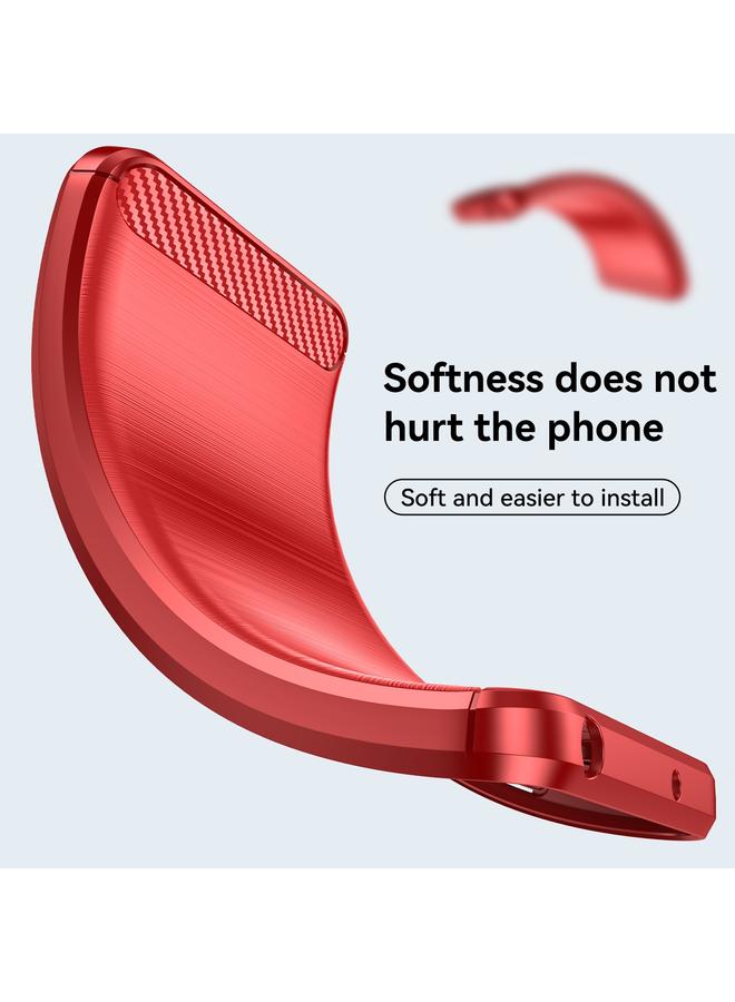 اس-توب جراب لهاتف OPPO Find X5 Pro مصنوع من ألياف الكربون TPU بملمس ناعم - Image 4