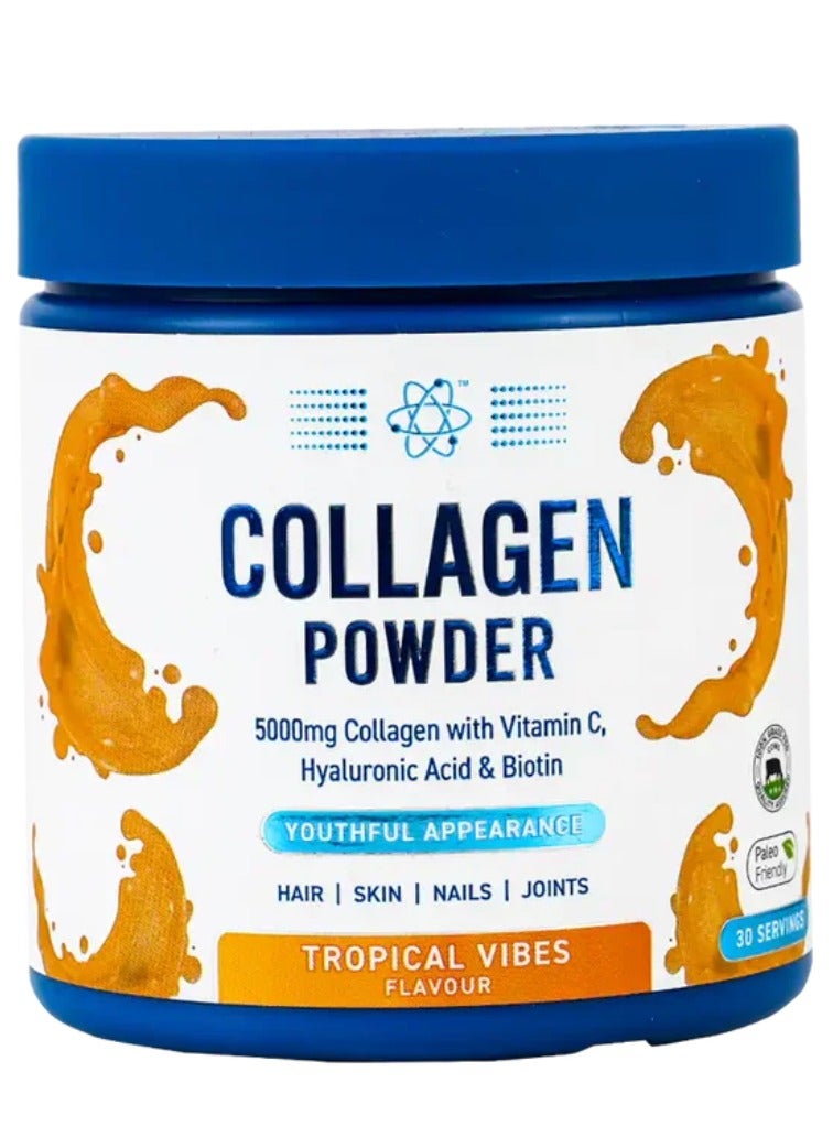 Applied Nutrition Collagen Powder 165g, 30 servings (Tropical Vibes) – Premium Hydrolyzed Peptides for Skin, Hair, Nails & Joint Health - Image 1