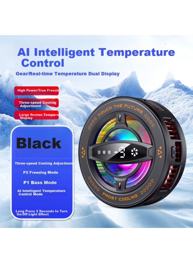 Yomo【Large Screen Digital Display3 Levels Ai Temperature Control】Phone Cooler Live Broadcast Special Tablet Semiconductor Cooling Artifact With Digital Display Suitable For Apple, Huawei, Xiaomi, Blac - Image 5