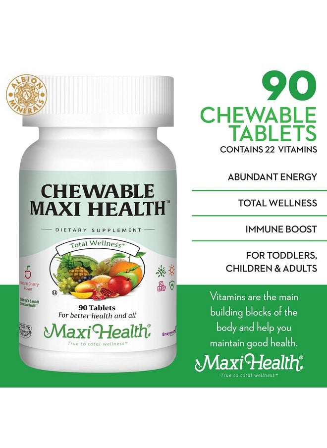 Maxi Health Chewable Multivitamin For Men And Women Enhanced Absorption And Bioavailability Daily Mens Multivitamins And Womens Multi Vitamin & Mineral Supplement For Adults 90 Count  - Image 3